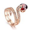 Bague Serpent Rubis