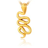 collier serpent doré