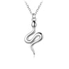 collier serpent argent femme