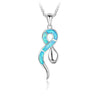 Collier Opale Bleue