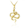 collier serpent or jaune