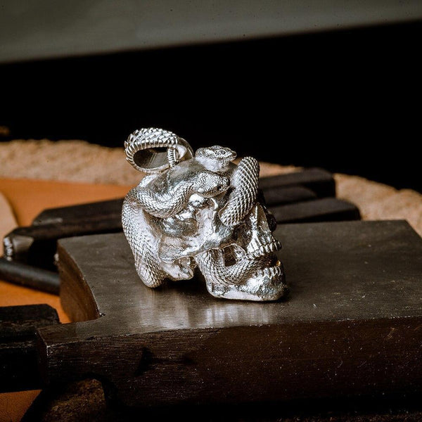 Porte Clé crâne argent