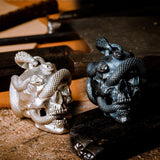porte clé tête de mort argent sterling silver