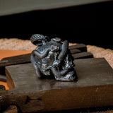 porte clé crâne argent 925