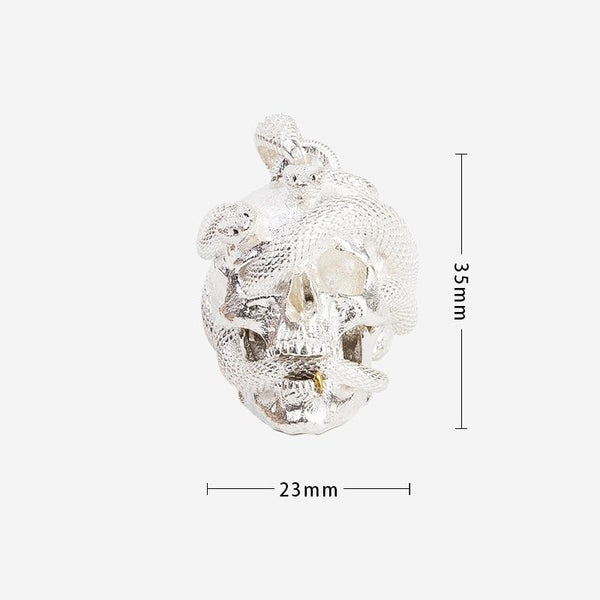 Porte Clef Argent Tête De Mort