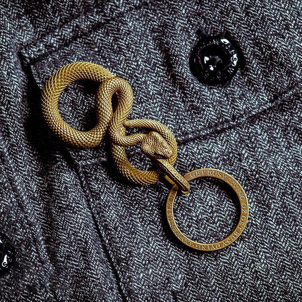 Porte Clé serpent Laiton