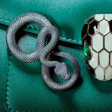 Porte Clé Argent serpent