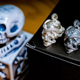 porte clé tête de mort argent 925