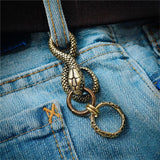 porte clé serpent homme
