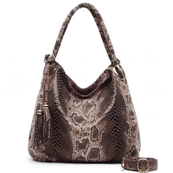 Vintage sac à main en peau de serpent véritable, élégant Vintage sac à main en peau de serpent véritable, élégant