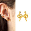Boucles d'Oreilles Serpent <br> Crotale Sterling Silver (Argent)