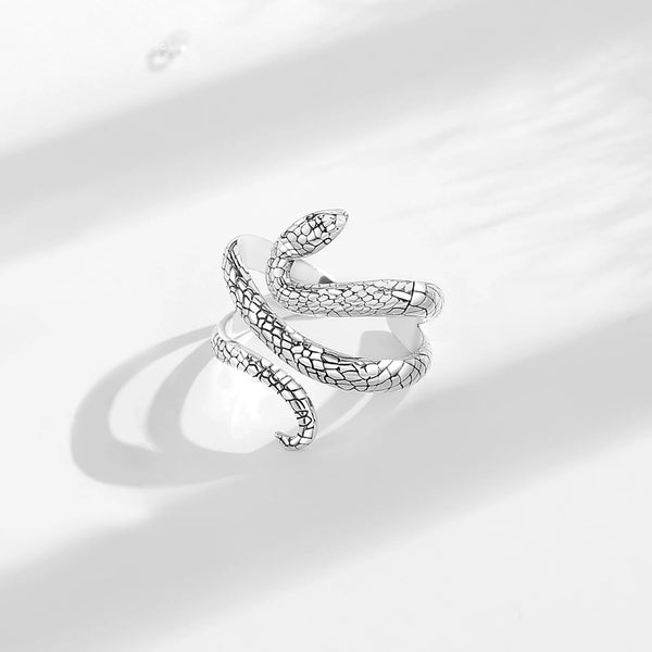 Bague Serpent <br> Enroulée (Argent)