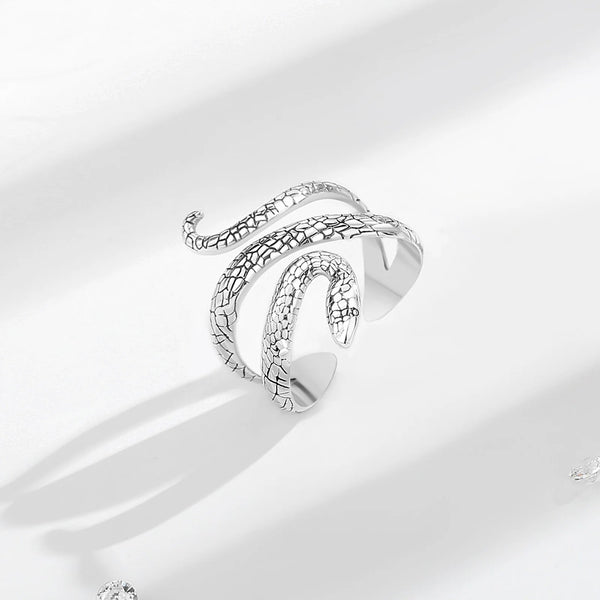 Bague Serpent <br> Enroulée (Argent)