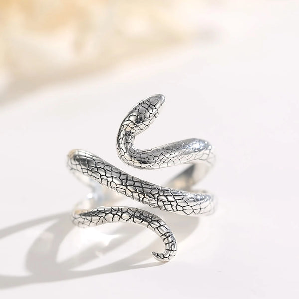 Bague Serpent <br> Enroulée (Argent)