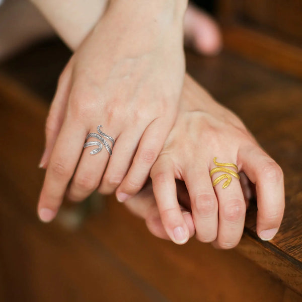 Bague Serpent <br> Enroulée (Argent)