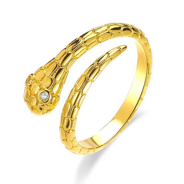 Bague Serpent Or Femme Ajustable
