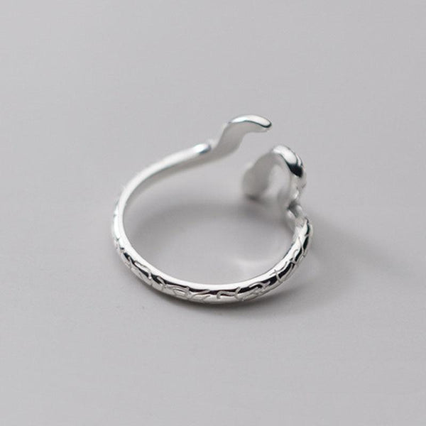 Serpent Bague En Argent ajustable