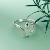 Serpent Bague En Argent 925