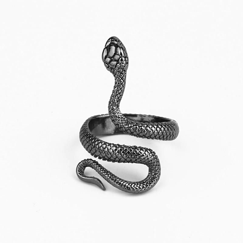 Bague Serpent Réglable Acier Inoxydable Avec Cristaux Blancs - Neuf Avec étiquettes