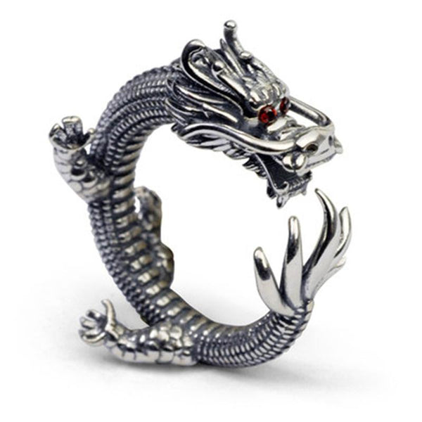 Bague dragon chinois sale