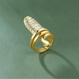 Bague ongle Serpent