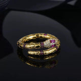 bague serpent or jaune