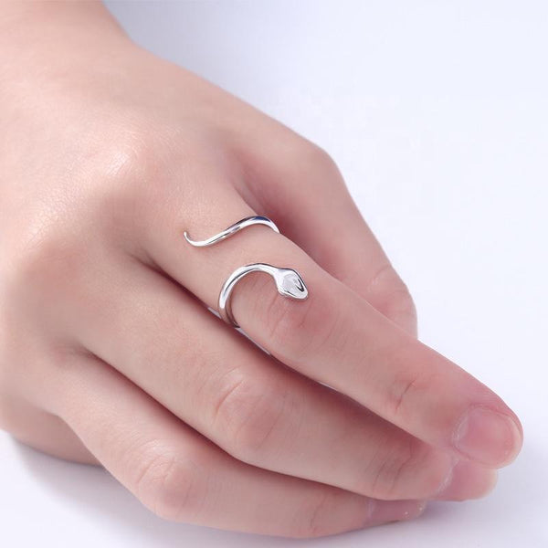 bague serpent femme en argent