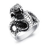 Bague Tête De Serpent Homme