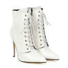 Bottines Blanches A Lacets