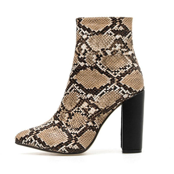 bottines imitation python