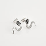 Boucles d'Oreilles Serpent Strass Parsemés