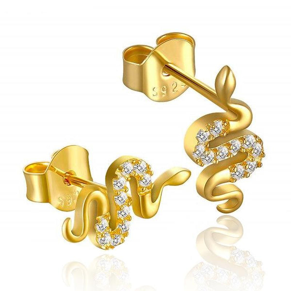 Boucles d'Oreilles Serpent Petite Taille