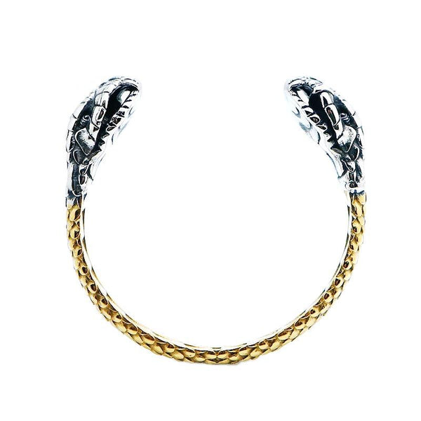 Bracelet Jonc Couture en Métal Doré et Pierres Colorées Bracelet Jonc Couture en Métal Doré et Pierres Colorées