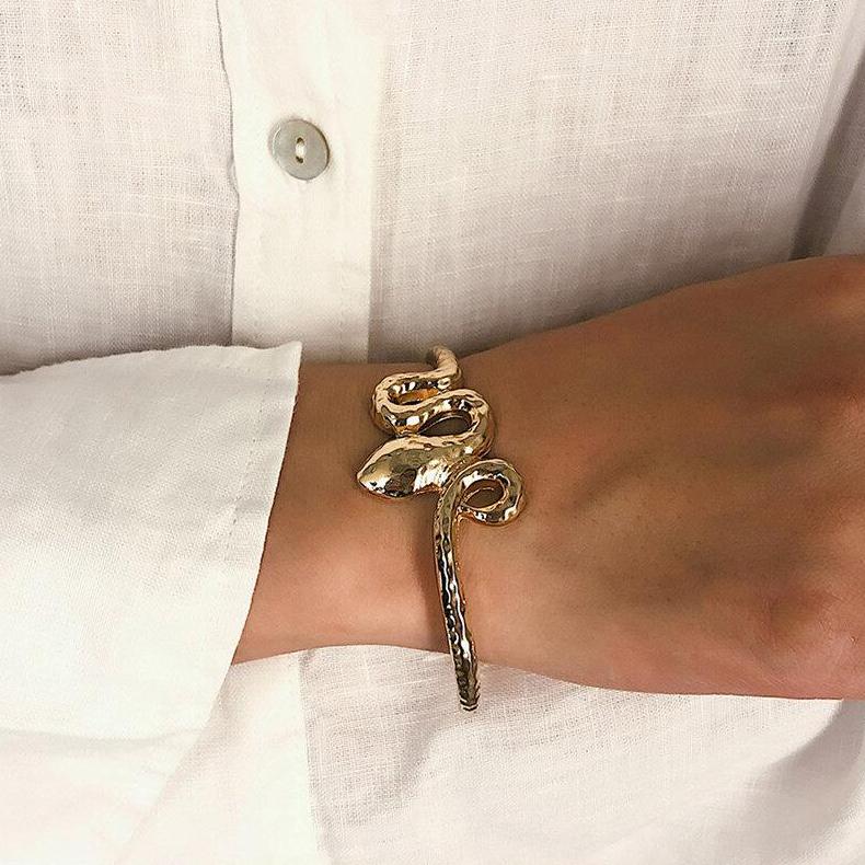 Bracelet Serpent Or 18 Carats Esprit Serpent