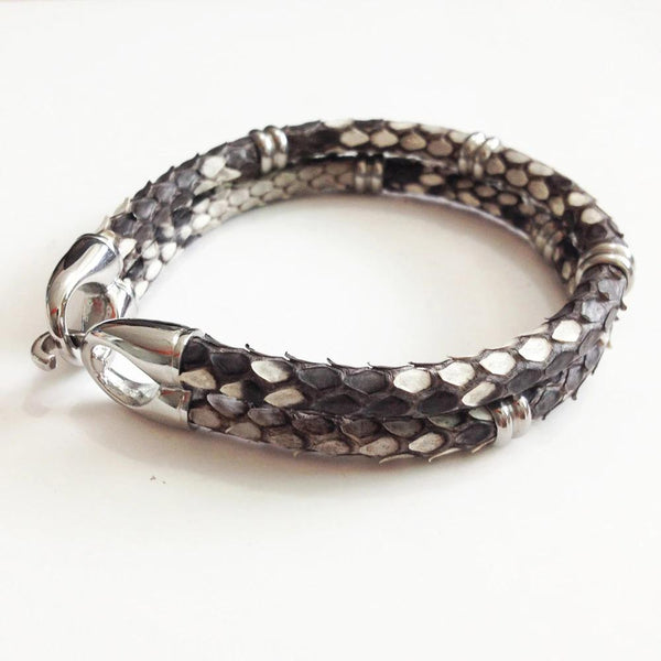 Bracelet Python cuir