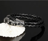 bracelet serpent en cuir pour homme