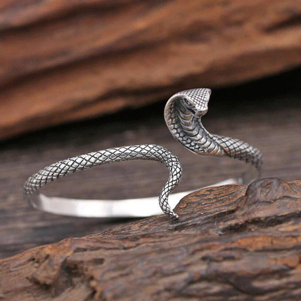 bracelet serpent en argent