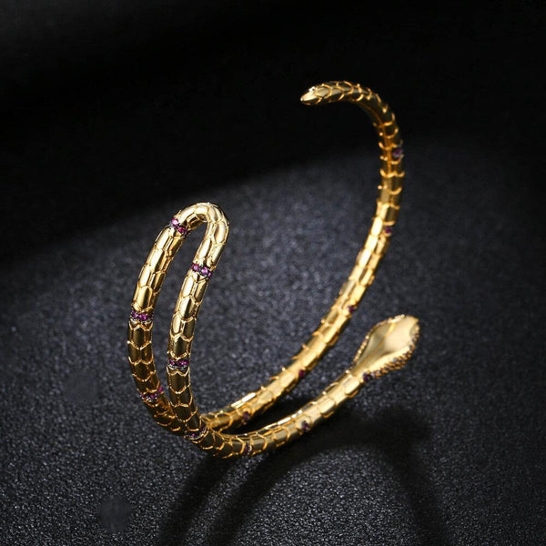 bracelet serpent en or