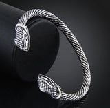 bracelet viking tête de serpent