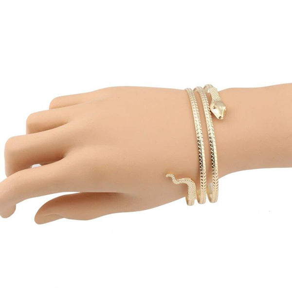 bracelet bras serpent femme