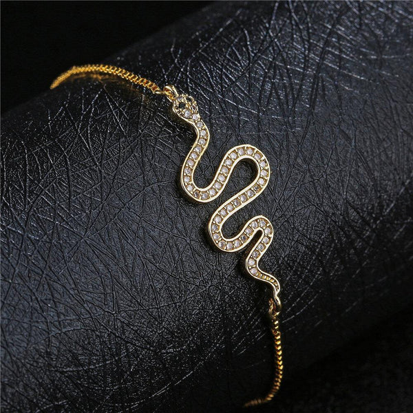 bracelet serpent zirconium
