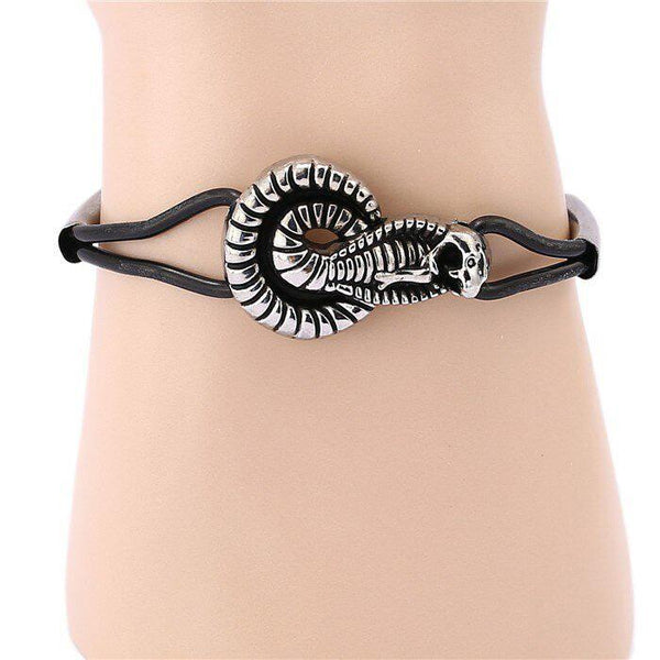 bracelet avec forme de serpent