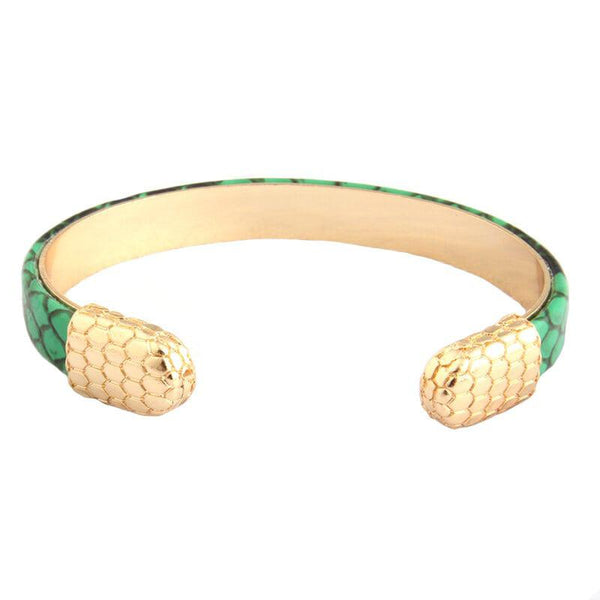 bracelet vert serpent