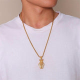 Collier Cobra Homme or