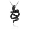 collier serpent noir