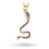 pendentif serpent multicolore