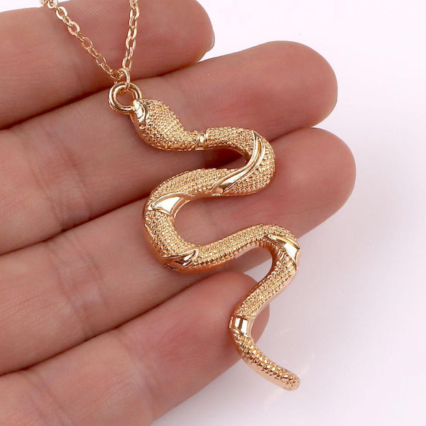 Collier Serpent <br> Anaconda (Acier)
