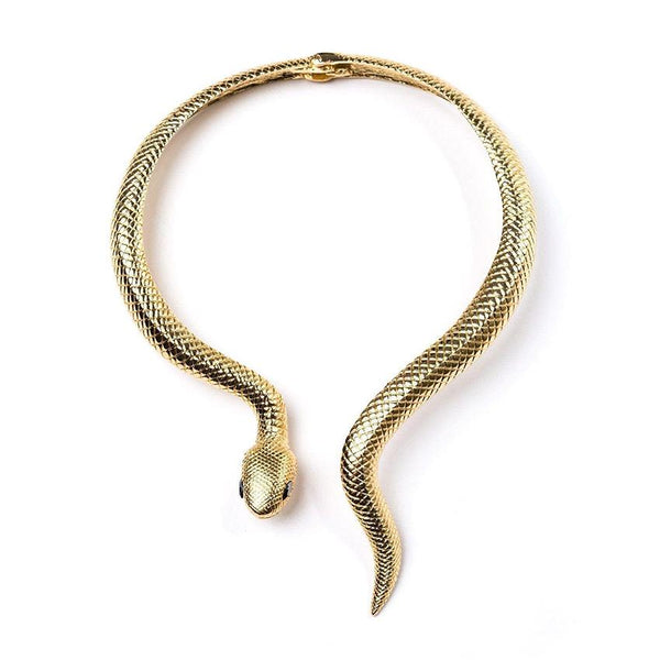 collier serpent ras du cou