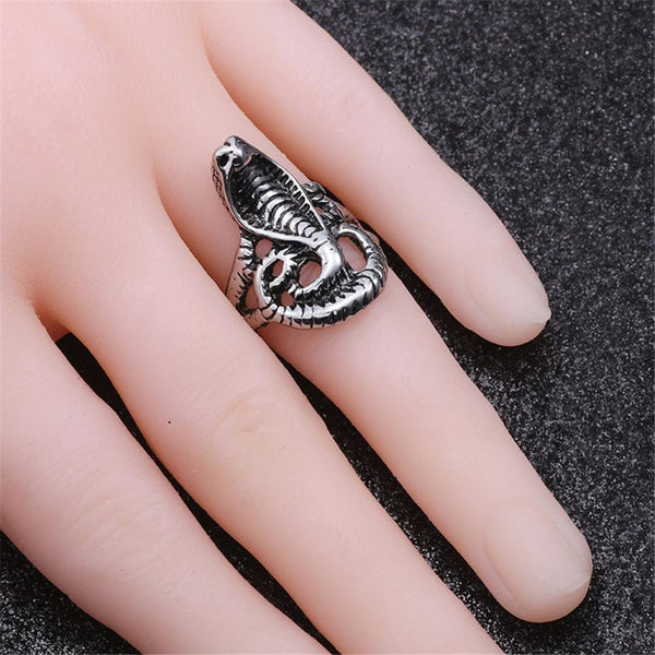 Bague Serpent En Acier Inoxydable