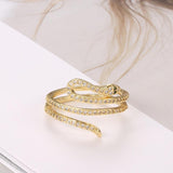 Bijoux Acier Inoxydable Femme Bague Serpent